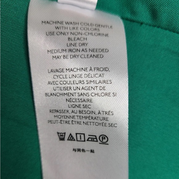 Anthropologie Maeve Tania Sacha Jacquard Tiered Tunic Dress in Green sz Small - Picture 12 of 12